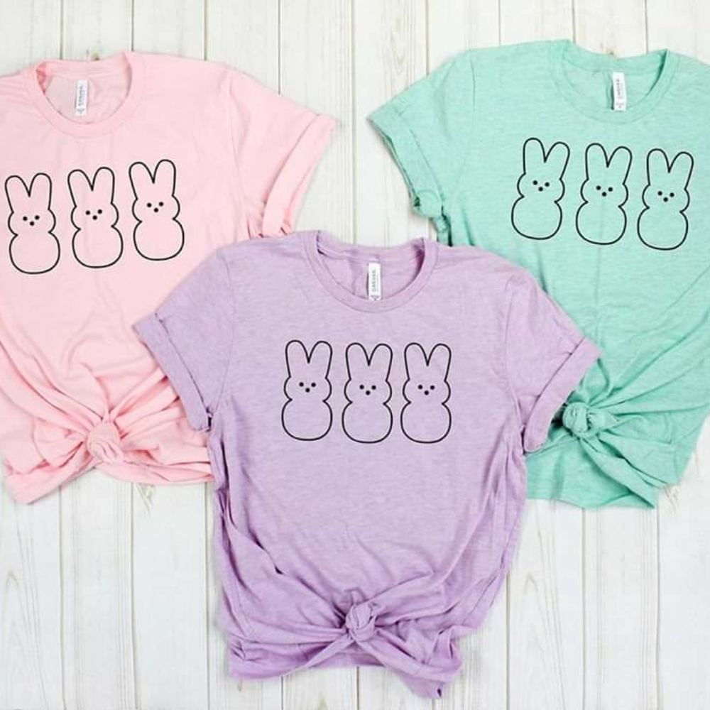 Peeps womens Easter tshirt - made to order